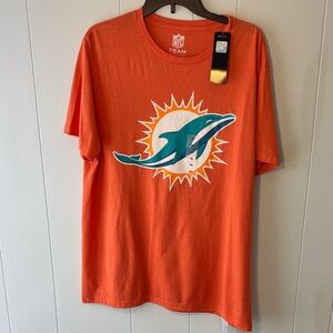 Miami Dolphins Orange Logo Short-Sleeve Tee